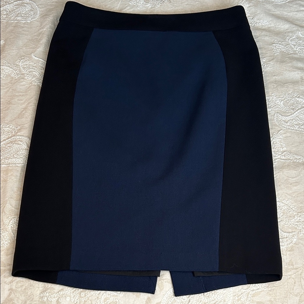 Elegant Women's Blue and Black Pencil Skirt